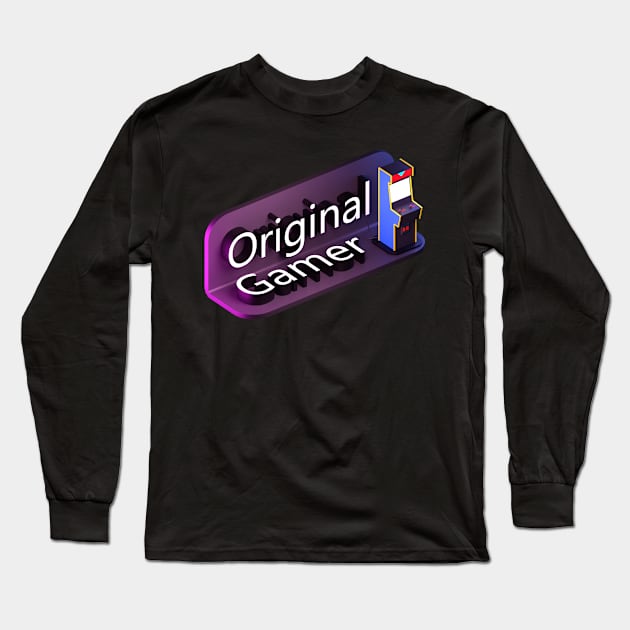 Original Gamer Long Sleeve T-Shirt by Bruce Brotherton